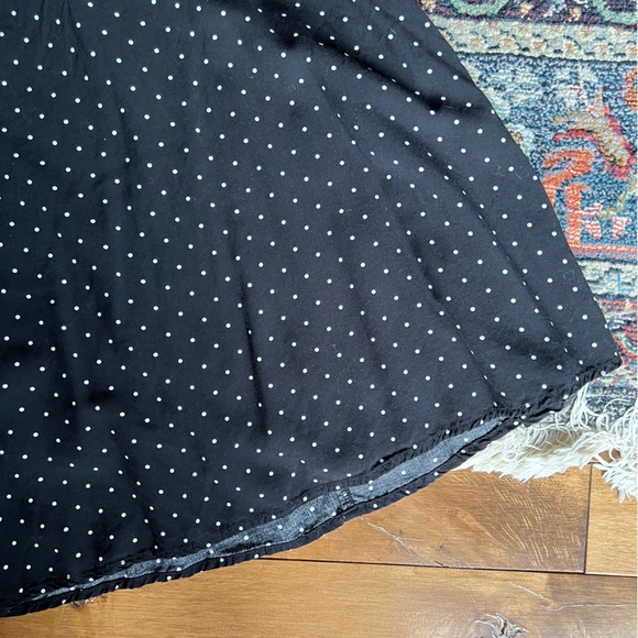 ✨3/15$ polka dot black skirt, reitmans - Picture 2 of 5